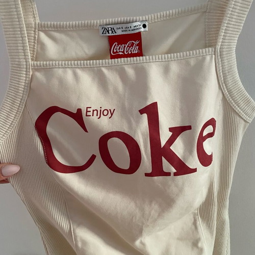 Zara Coca Cola bodysuit new, size small