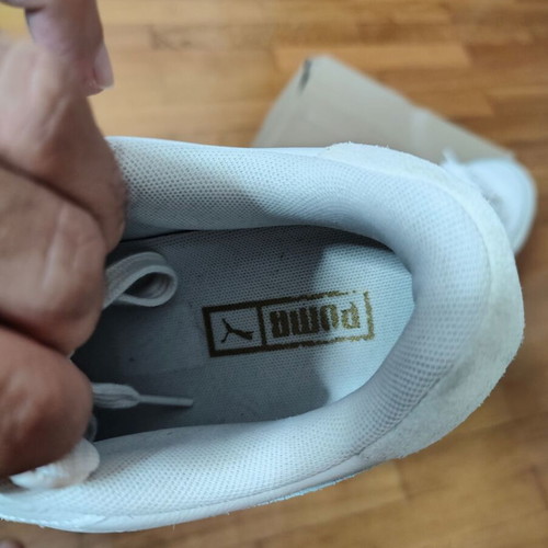 Puma sneakers size 46, white with grey detail
