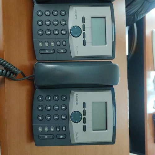 Linksys IP telephony set used, SPA9000, SPA400, SPA922