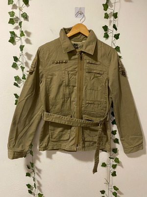 Attrativo jacket τύπου στρατιωτικό μεταχειρισμένο, μέγεθος Large, πράσινο