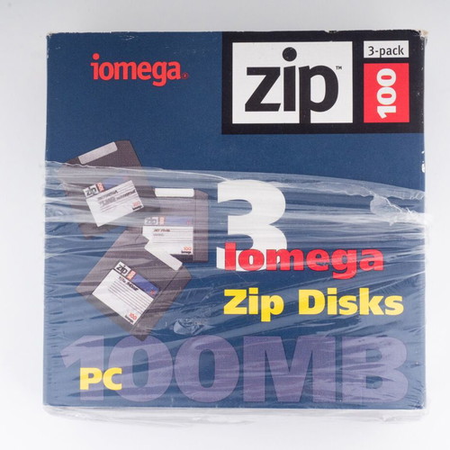 Iomega Zip 100MB Disks 3-Pack Like New, PC Formatted
