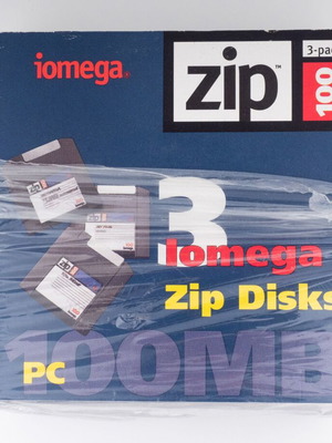 Iomega Zip 100MB Disks 3-Pack Like New, PC Formatted