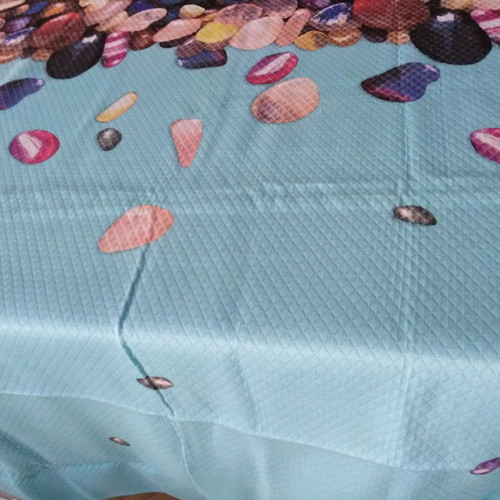 Italian summer blanket 2.50x2.60 decorated with pebbles