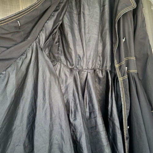 Waterproof trench coat size S like new, black