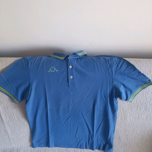 Kappa men's polo shirt used, size XL, blue