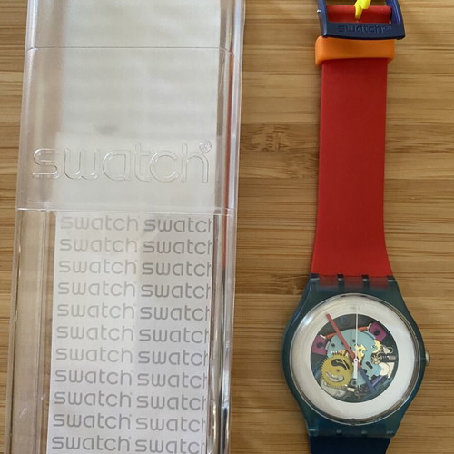 Swatch New Gent Lacquered 2012 skeleton watch like new