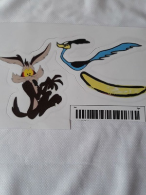 Koyot and Road Runner sticker new, indelible and waterproof