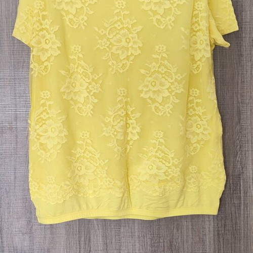 Intimissimi lace top yellow, like new, size L