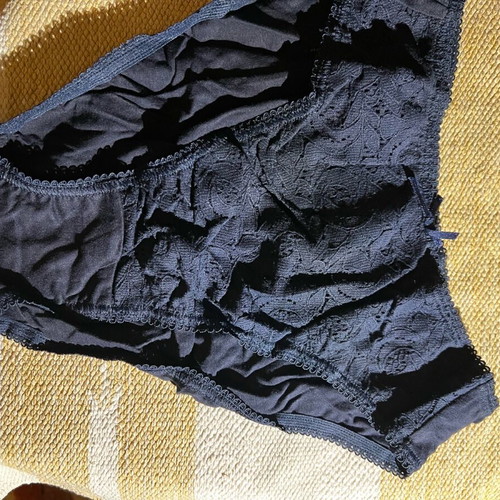 Navy blue lingerie set 100% cotton, new, size 80B