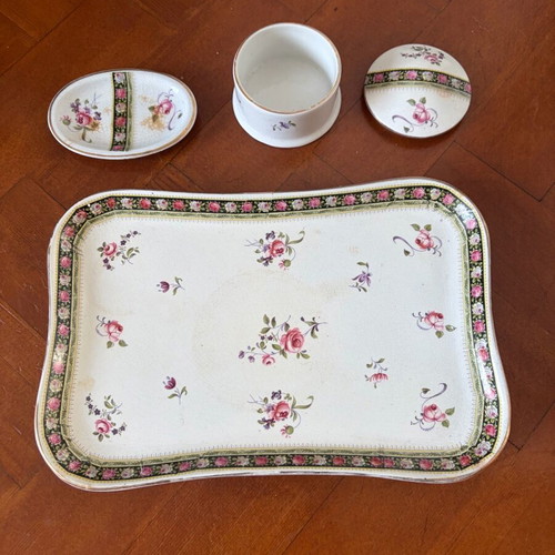England antique plate set used Stoke on Trent