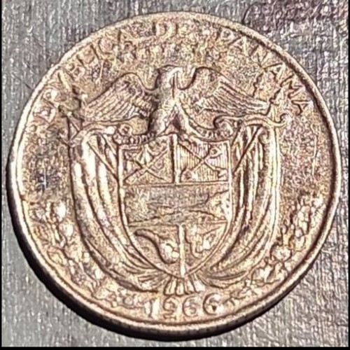 1/10 Balboa coin Panama 1966
