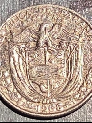1/10 Balboa coin Panama 1966