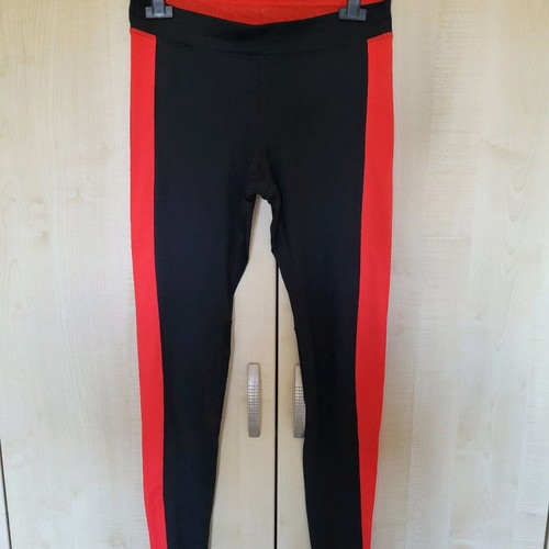 Nike dry-fit leggings, black and red, size Small