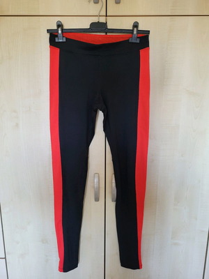 Nike dry-fit leggings, black and red, size Small
