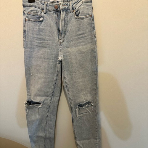 Jean mom fit Stradivarius size M 38 10 blue like new