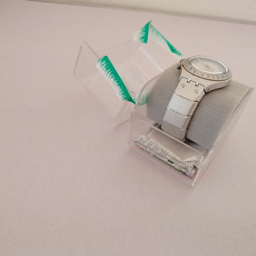 Swatch Irony watch used, not working, gray