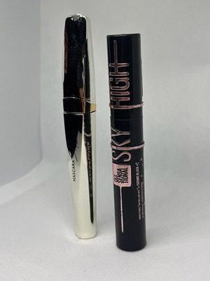 Eye mascara used, black