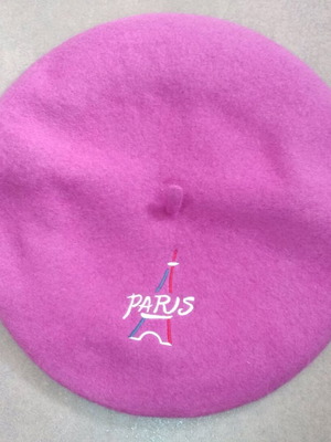 Pink beret new, unworn from Paris