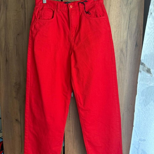 Ovs Fashion women's jeans like new, red, sizes S-M