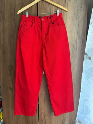 Ovs Fashion women's jeans like new, red, sizes S-M