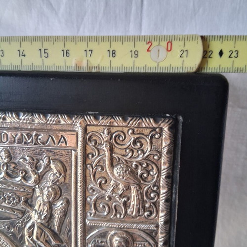 Silver icon Panagia Soumela 950 grade, 27×23 cm