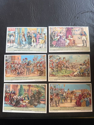 Liebig Vintage Collectible Cards History of Spain Set of 6 New