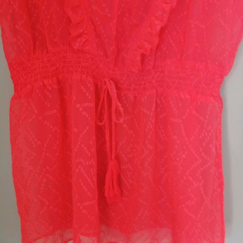 Zara tunic size M like new, bright coral