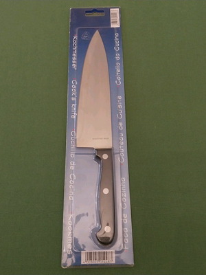 Chef knife stainless steel like new, 20 cm blade