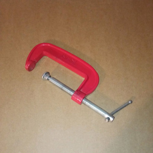 C-type cast iron clamp 75 millimeters like new