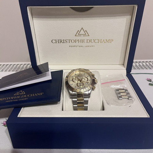 Christopher Duchamp Grand Mont luxury watch, gold and silver