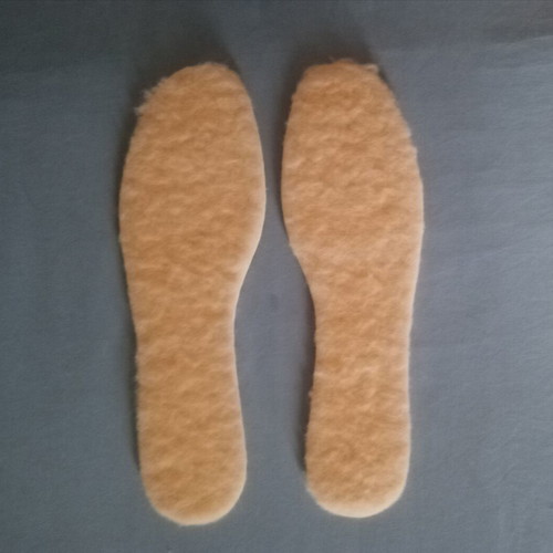 Thermal shoe insoles made of pure wool, size 44-45