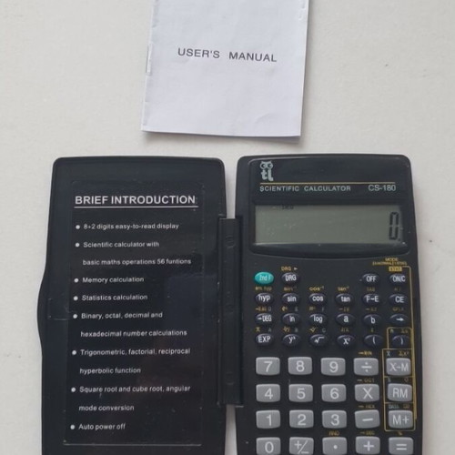 Littlies CS-180 scientific calculator new with cover and manual