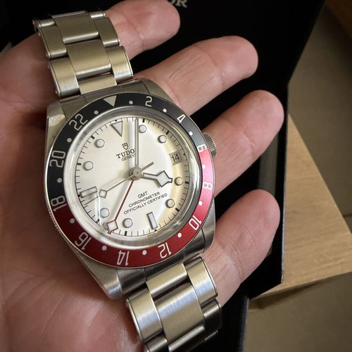 Tudor Black Bay GMT Opaline watch like new, full set
