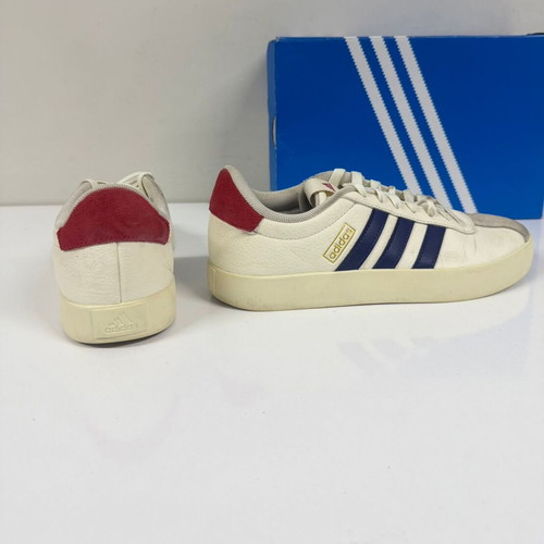Adidas VL Court 3.0 sports shoes used, size 38, white and gray