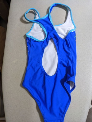 Admiral athletic swimsuit used for girl age 8 blue