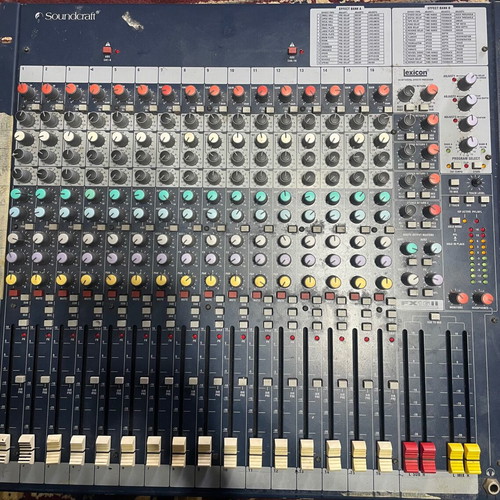 Soundcraft FX16II mixer console used