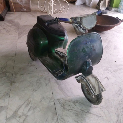 Vespa toy bicycle used, handmade original rare vintage metal