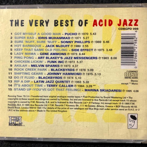 The Very Best Of Acid Jazz CD used