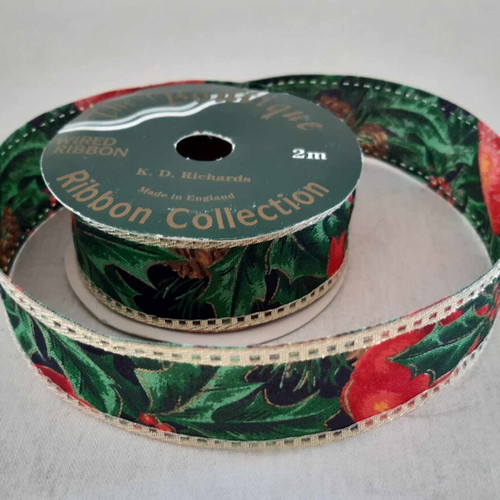 Vintage Christmas ribbon K.D. Richards new