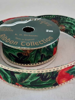 Vintage Christmas ribbon K.D. Richards new