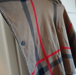 Camel check poncho-cape with turtleneck like new, one size