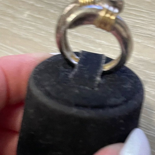 Zolotas silver-gold ring used, size 55