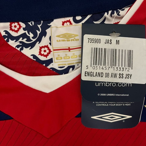 English Umbro Jersey New With Tags, Large
