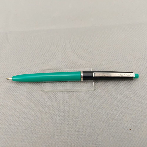 Renox vintage pen from Austria used, green and black plastic