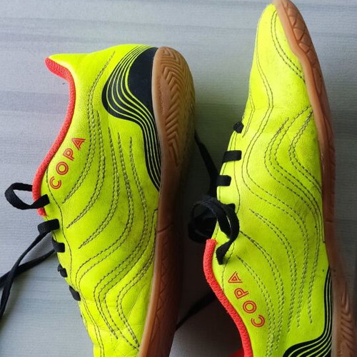 Adidas kids' football shoes size 36 used, yellow