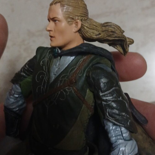 Lord of Rings Legolas figure used, 2002 ToyBiz Marvel Return of the King