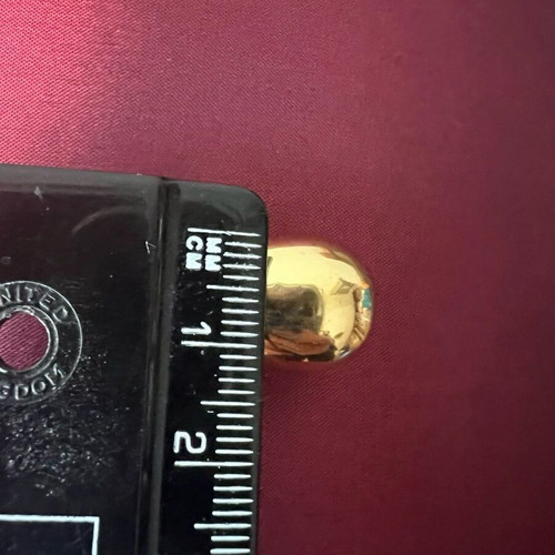 Gold-plated pendant made of 925 silver used, round drop shape