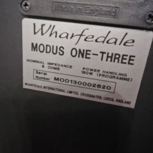 Sherwood sound amplifier used with equalizer and Wharfedale speakers