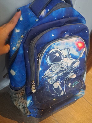 Polo backpack used, blue, good condition with minor wear
