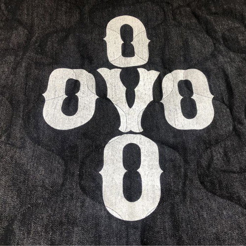 OVO Pom Pom Denim Quilted Overshirt like new, men's size M, blue